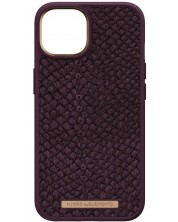 Калъф Njord - Salmon Leather MagSafe, iPhone 14 Plus, кафяв