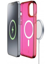 Калъф Cellularline - Gloss Mag, iPhone 14 Plus, розов -1