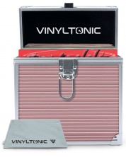 Калъф за грамофонни плочи Vinyl Tonic - VT05RG, розов -1