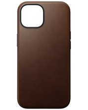 Калъф Nomad - Modern Leather, iPhone 15, кафяв -1