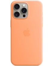 Калъф Apple - Silicone MagSafe, iPhone 15 Pro Max, Orange Sorbet -1