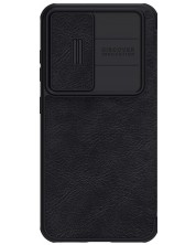 Калъф Nillkin - Qin Leather Pro, Galaxy S23 Plus, черен