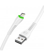 Кабел Xmart - Flying Fish, USB-A/Lightning, 1.2 m, бял -1