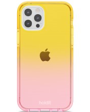 Калъф Holdit - SeeThru, iPhone 12/12 Pro, Bright Pink/Orange Juice -1