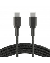 Кабел Belkin - Playa, USB-C/USB-C, braided, 1 m, черен