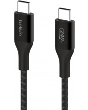 Кабел Belkin - Boost Charge, USB-C/USB-C, 240W, 2 m, черен