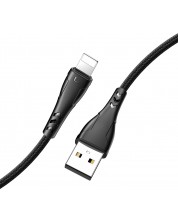Кабел Xmart - Mamba, USB-A/Lightning, 1.2 m, черен