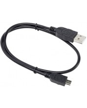 Кабел Manhattan - 2075100057, USB-A/Micro USB, 0.5 m, черен -1