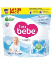 Капсули за пране Teo Bebe Gentle & Clean - Sensitive, 26 капсули -1