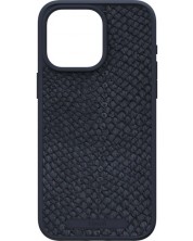 Калъф Njord - Salmon Leather MagSafe, iPhone 15 Pro Max, черен