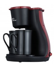 Кафемашина с чаши Elekom - EK-6621R, 450W, 0.240l, черна/червена -1