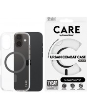 Калъф CARE - Flagship Black MagSafe, iPhone 16, прозрачен -1