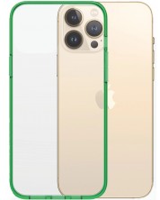 Калъф PanzerGlass - ClearCase, iPhone 13 Pro Max, прозрачен/зелен