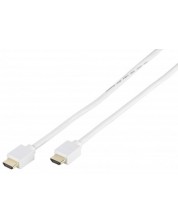 Кабел Vivanco - 47164, HDMI/HDMI с Ethernet, 1m, бял -1