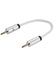 Кабел iFi Audio - 4.4 mm/4.4 mm, 0.3 m, бял -1