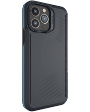 Калъф Gear4 - Vancouver Snap, iPhone 13 Pro Max, черен/син