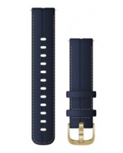 Каишка Garmin - QR Leather, Venu 2S/3S, 18 mm, Navy Leather/Light Gold -1
