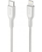 Кабел Belkin - Playa, USB-C/Lightning, 1 m, бял -1