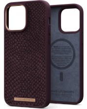 Калъф Njord - Salmon Leather MagSafe, iPhone 14 Pro Max, кафяв