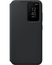 Калъф Samsung - Clear View, Galaxy S23 Plus, черен