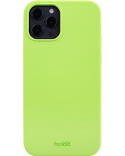 Калъф Holdit - Silicone, iPhone 12/12 Pro, Acid Green
