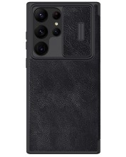 Калъф Nillkin - Qin Leather Pro, Galaxy S23 Ultra, черен