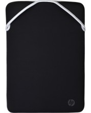 Калъф за лаптоп HP - Reversible Silver, 14'', черен/сребрист -1