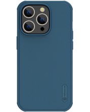 Калъф Nillkin - Super Frosted Shield Pro, iPhone 14 Pro, син -1
