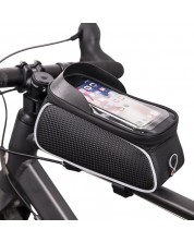 Калъф Forever - Bike Frame Bag Shield, 9x16 cm, черен