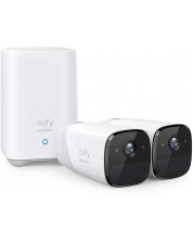 Камера Eufy - EufyCam 2 Pro, 140°, 2 бр., бели