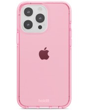 Калъф Holdit - SeeThru, iPhone 14 Pro Max, розов -1