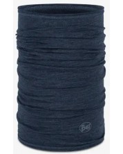 Кърпа за глава BUFF - Merino Lightweight Solid Night, синя -1