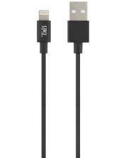 Кабел TnB - 2075100213, USB-A/Lightning, 2 m, черен