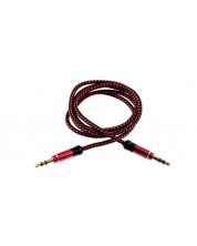 Кабел Tellur - Audio, жак 3.5 mm/жак 3.5 mm, 1 m, червен