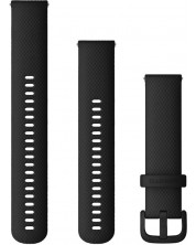 Каишка Garmin - QR Silicone, Venu/vivomove/D2 Air, 20 mm, черна