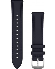 Каишка Garmin - QR Leather, Venu/vivomove, 20 mm, Navy Leather/Silver -1