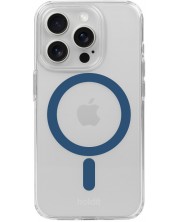 Калъф Holdit - MagSafe Case, iPhone 15 Pro, син/прозрачен -1