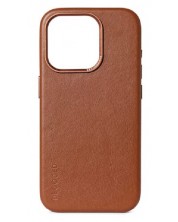 Калъф Decoded - Leather, iPhone 15 Pro Мах, кафяв