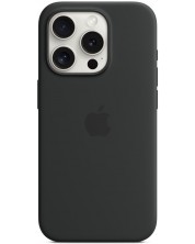 Калъф Apple - Silicone MagSafe, iPhone 15 Pro, черен -1