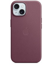 Калъф Apple - FineWoven MagSafe, iPhone 15 Plus, Mulberry -1