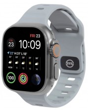 Каишка Mobile Origin - Strap, Apple Watch 49mm/45mm/44mm/42mm, Light Gray -1