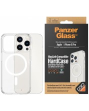 Калъф PanzerGlass - HardCase D3O MagSafe, iPhone 15 Pro, прозрачен -1