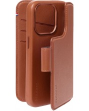 Калъф Decoded - Leather Wallet, iPhone 15 Pro Max, кафяв