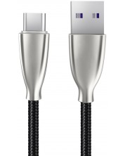 Кабел Xmart - Excellence, USB-A/USB-C, 1 m, черен