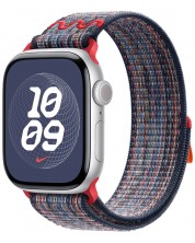 Каишка Apple - Nike Sport Loop, Apple Watch, 42 mm, синя/червена -1