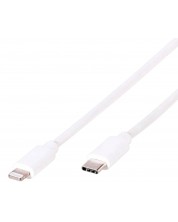 Кабел Vivanco - LongLife, USB-C/Lightning, 1.2 m, бял
