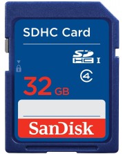 Карта памет SanDisk - 32GB, SDHC, Class 4