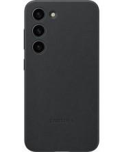 Калъф Samsung - Leather, Galaxy S23 Plus, черен
