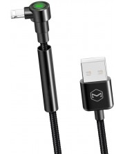 Кабел Xmart - Bracket, USB-A/Lightning, 1.2 m, черен -1