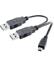 Кабел Vivanco - 45290, USB-A/Mini USB, 1 m, черен